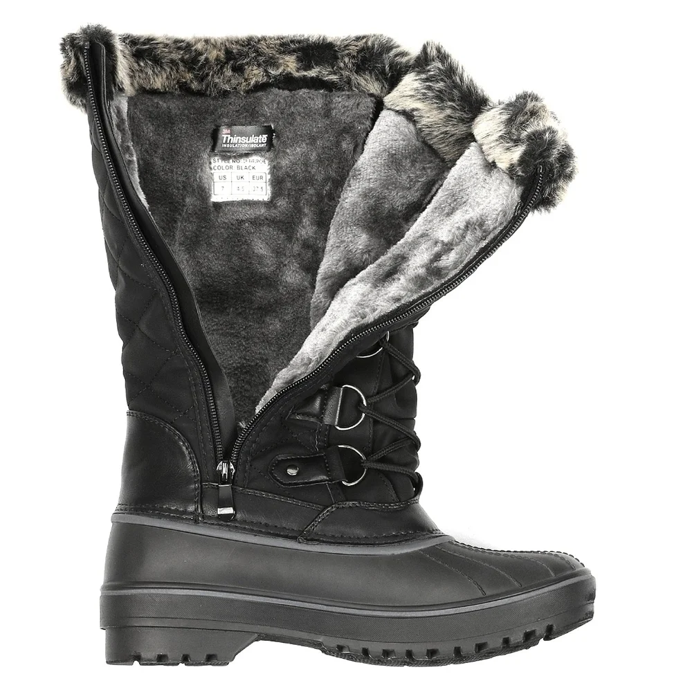 📣 Dream Pairs Non-Slip Warm  Lined Mid Calf Winter Snow Boots 👢 Size 🔟 NWOT
